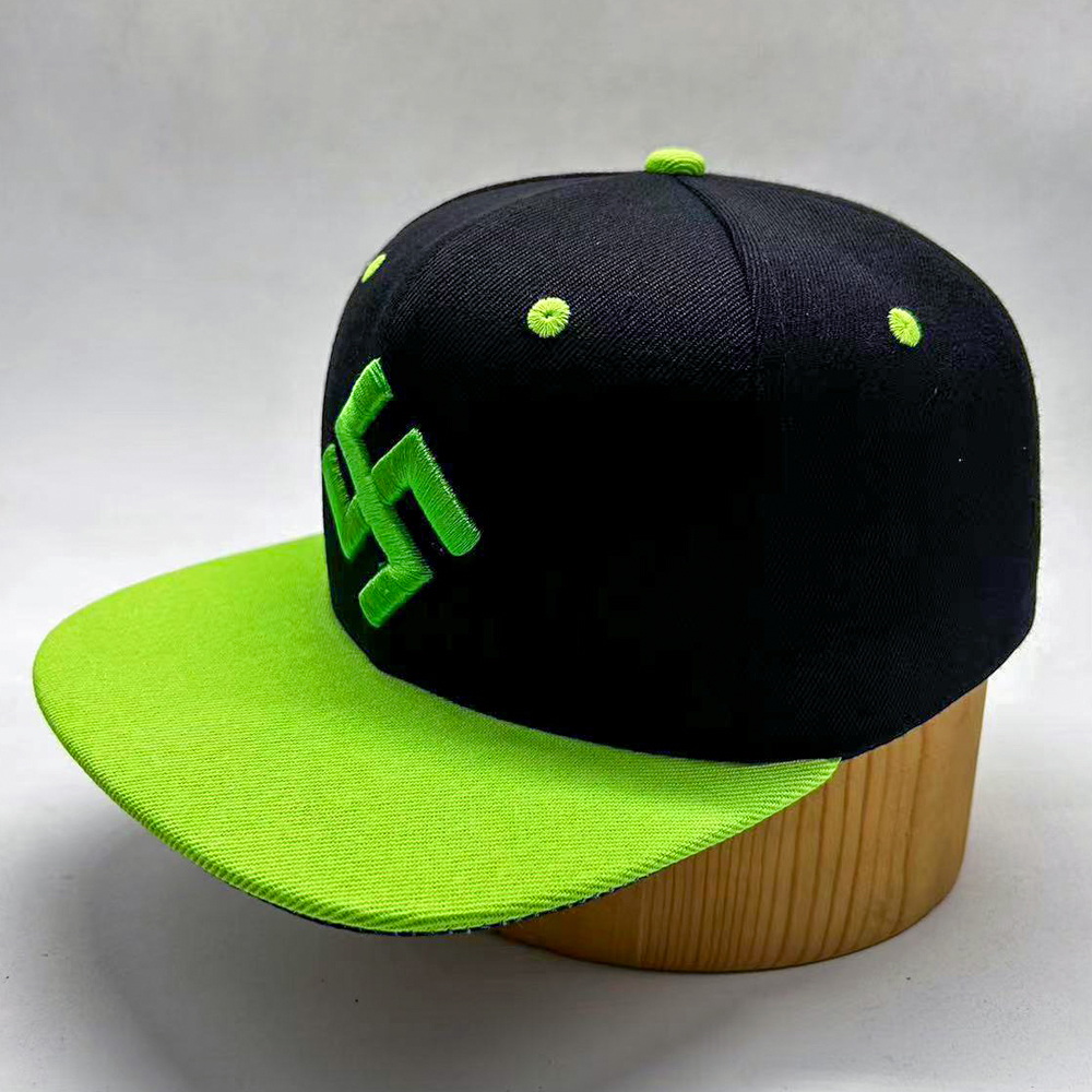 Swastika • NeonGreen/Black Hat