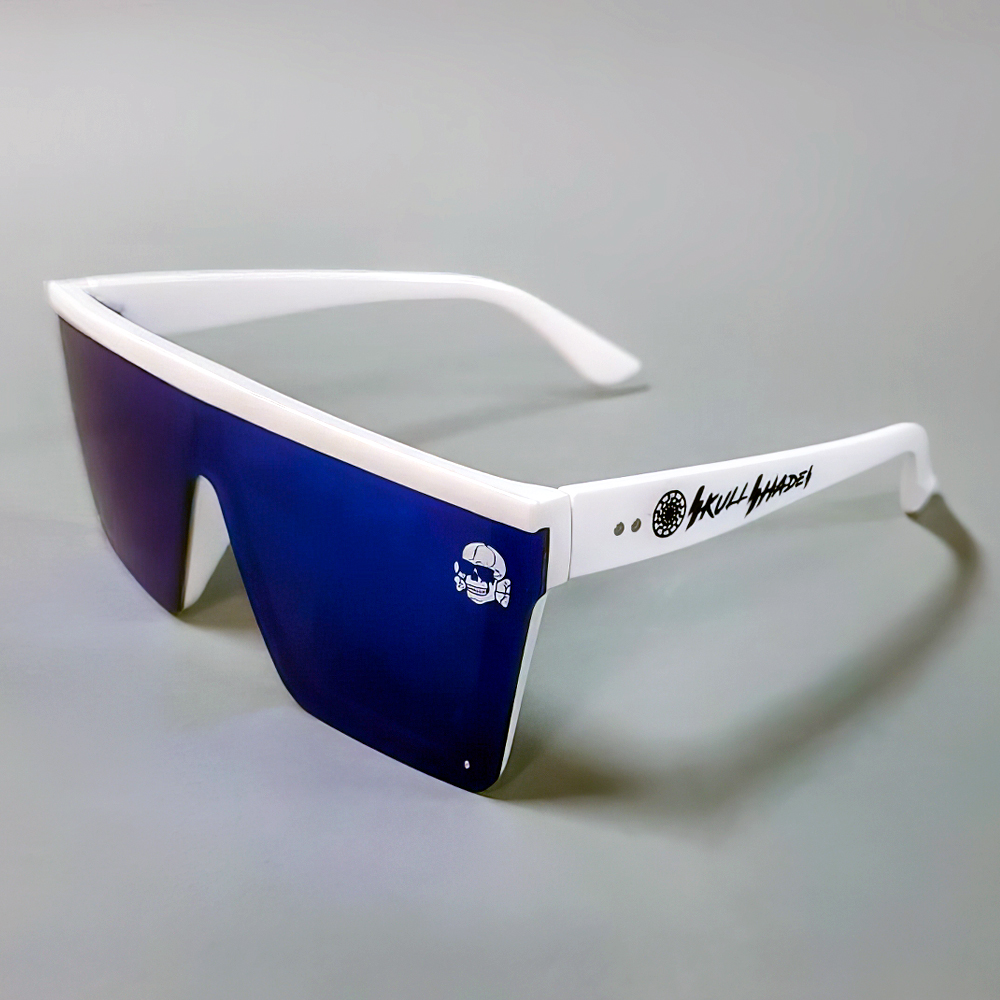 White Boy Winter [BLUE] • Skull Shades