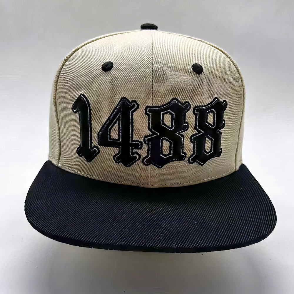 1488 • Stitched • Cream/Black Hat