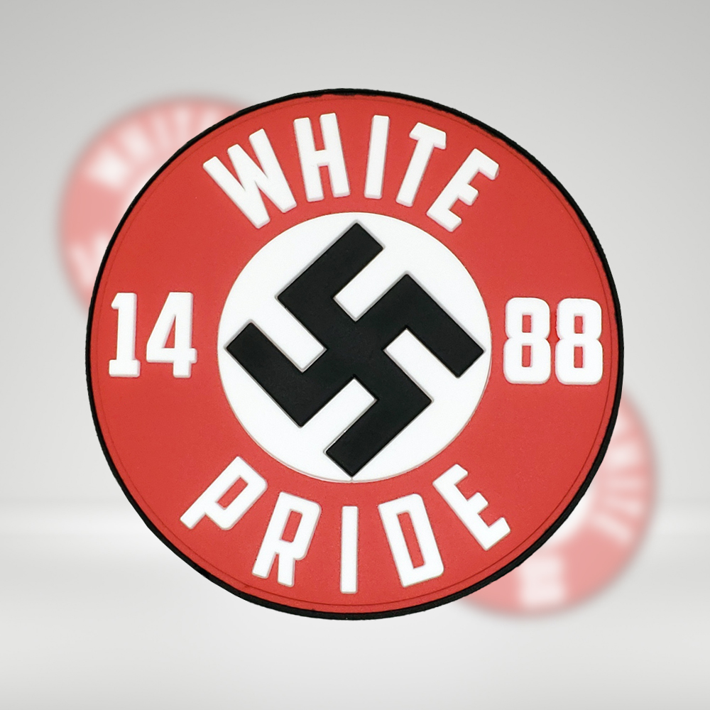 White Pride Swastika • PVC Patch