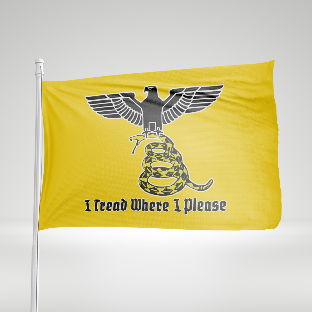 I Tread Where I Please • Flag