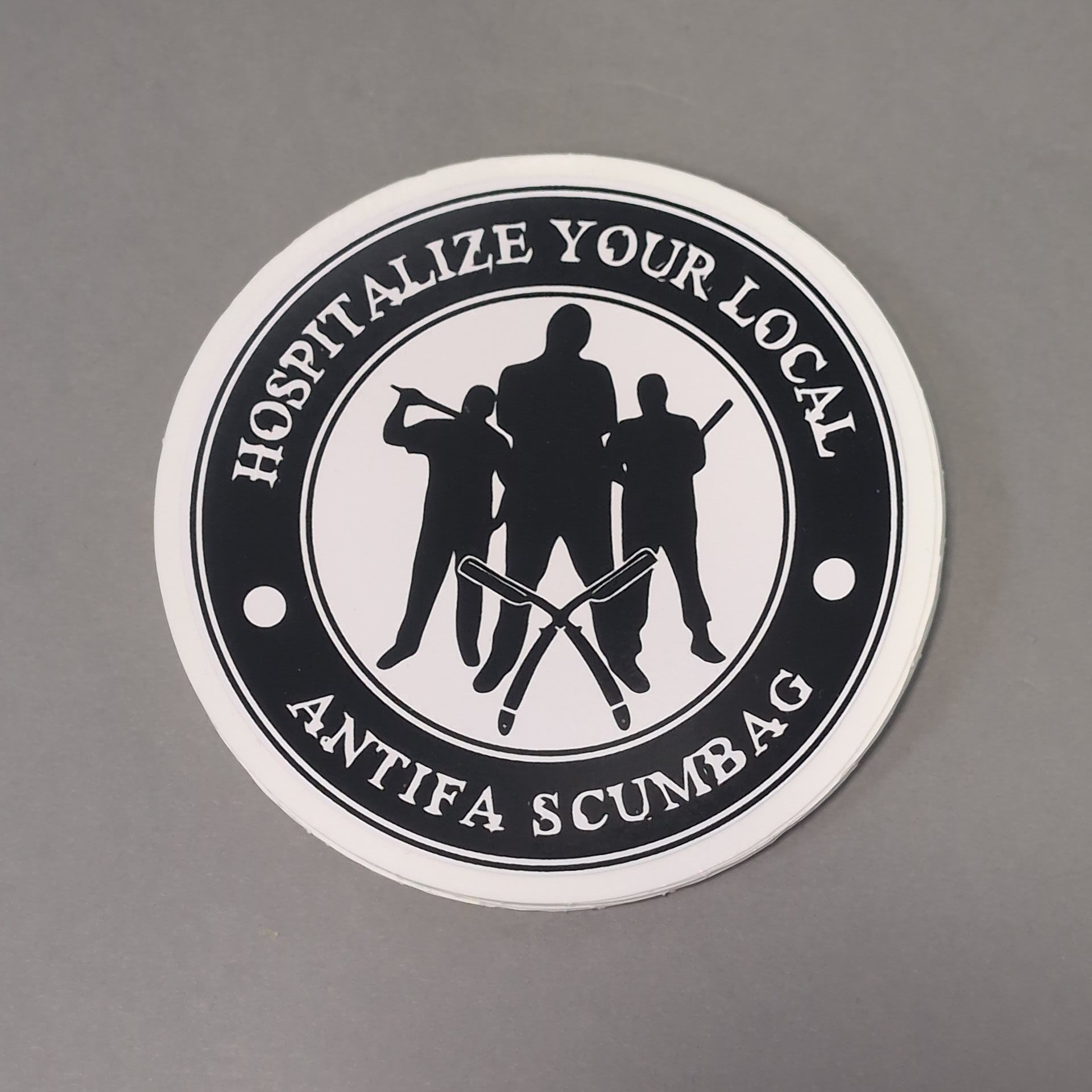 Hospitalize Your Local Antifa Scumbag • Sticker