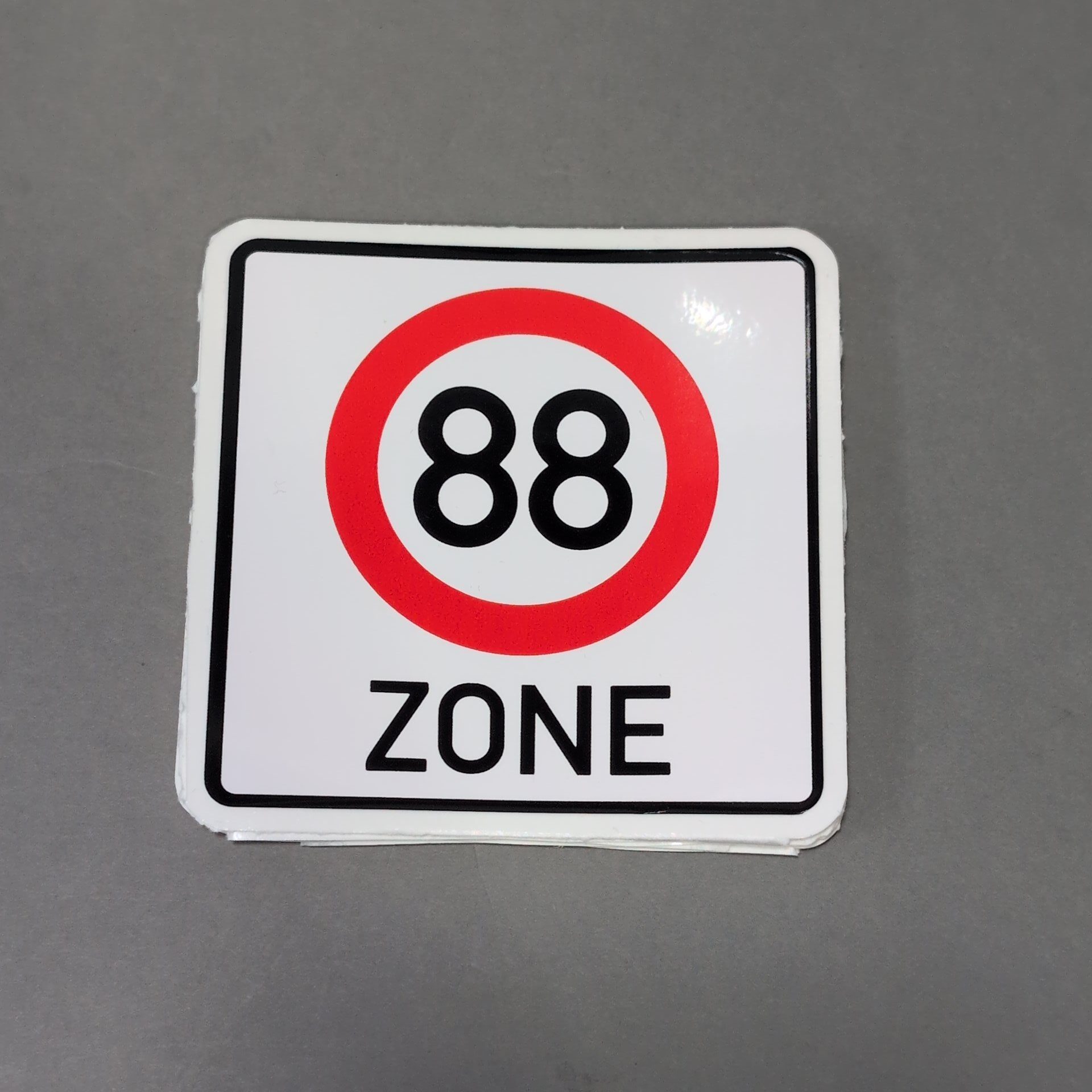88 Zone Sign • Sticker