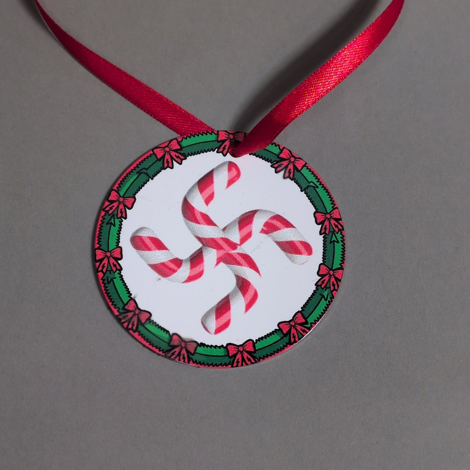 Candy Cane Swastika • Ornament