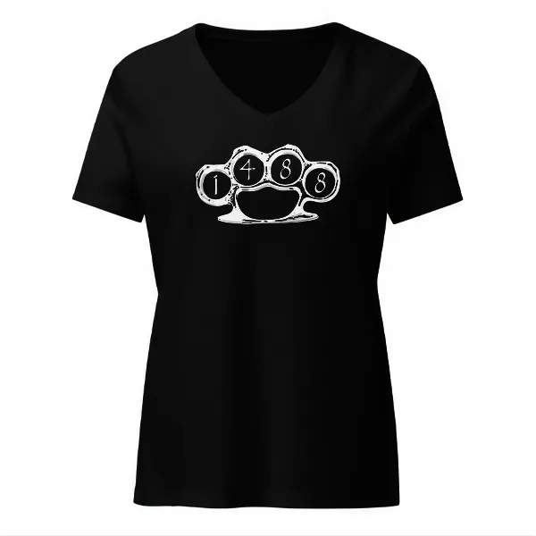 1488 Brass Knuckles - Ladies • T-shirt • V-neck • Premium