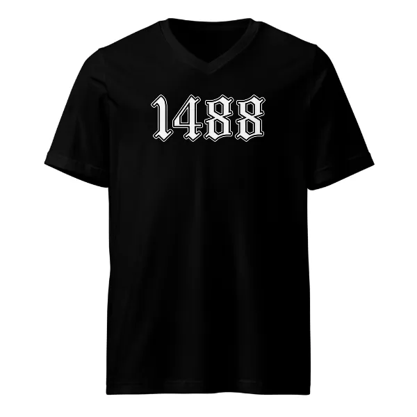 1488 Old English - Mens • T-shirt • V-neck • Basic