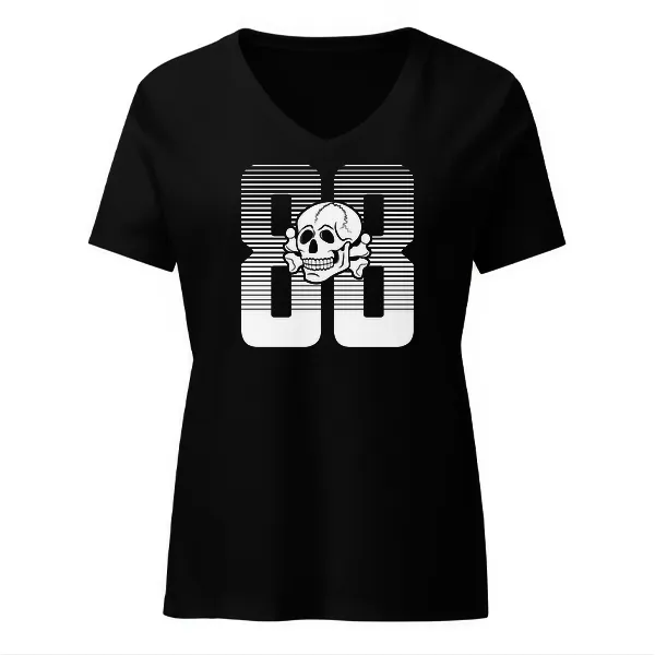 88 Totenkopf - Ladies • T-shirt • V-neck • Basic