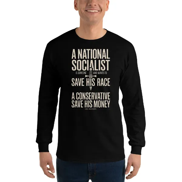 A National Socialist - Mens • T-shirt • Long Sleeve • Basic
