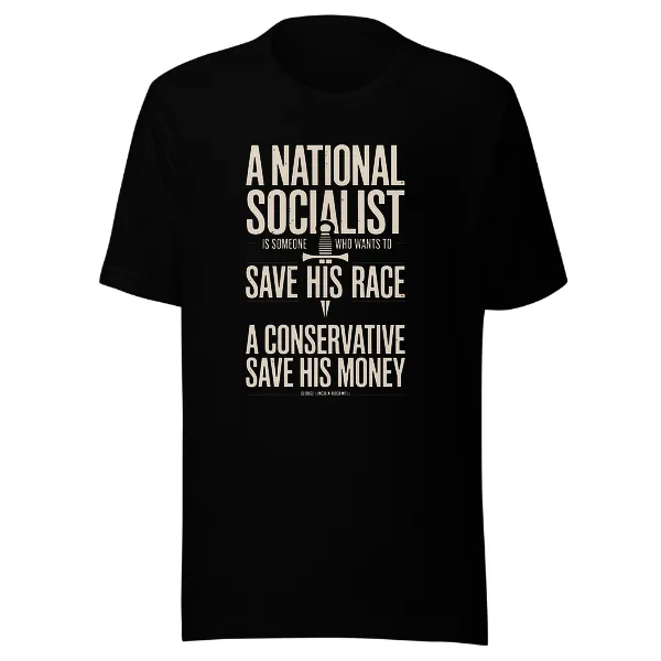 A National Socialist - Mens • T-shirt • Crew • Premium