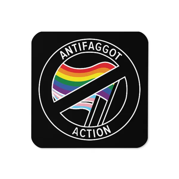 Antifaggot Action - Coaster