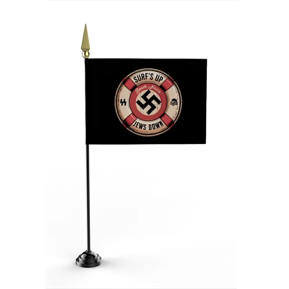 Beach Nazis Lifesaver Retro - Flag • Mini