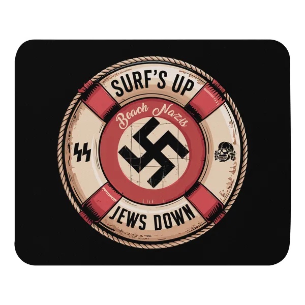 Beach Nazis Lifesaver Retro - Mouse Pad