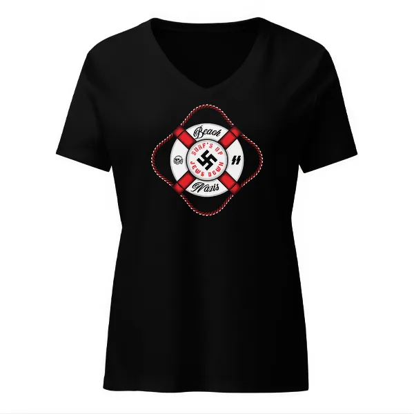 Beach Nazis Lifesaver Swastika - Ladies • T-shirt • V-neck • Premium