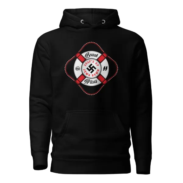 Beach Nazis Lifesaver Swastika - Mens • Hoodie • Premium