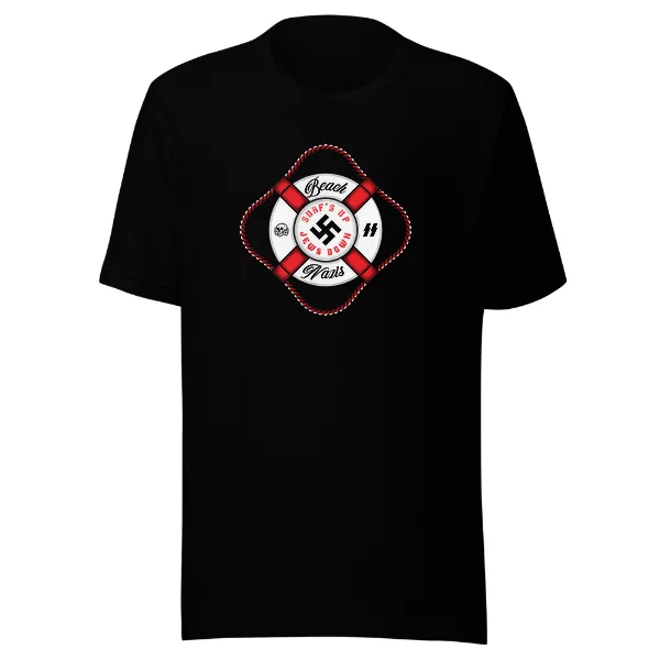 Beach Nazis Lifesaver Swastika - Mens • T-shirt • Crew • Premium