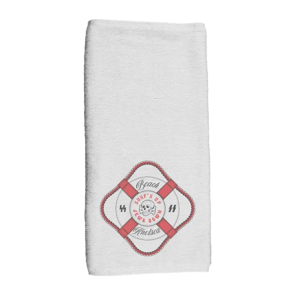 Beach Nazis Lifesaver Totenkopf - Hand Towel