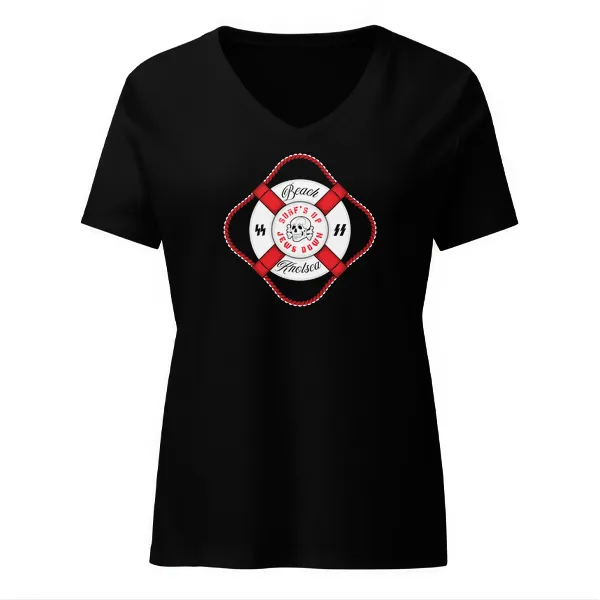 Beach Nazis Lifesaver Totenkopf - Ladies • T-shirt • V-neck • Basic