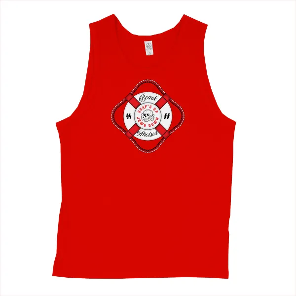 Beach Nazis Lifesaver Totenkopf - Mens • Tank Top • Basic - Image 3