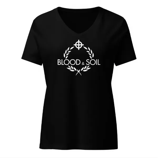 Blood & Soil - Ladies • T-shirt • V-neck • Premium