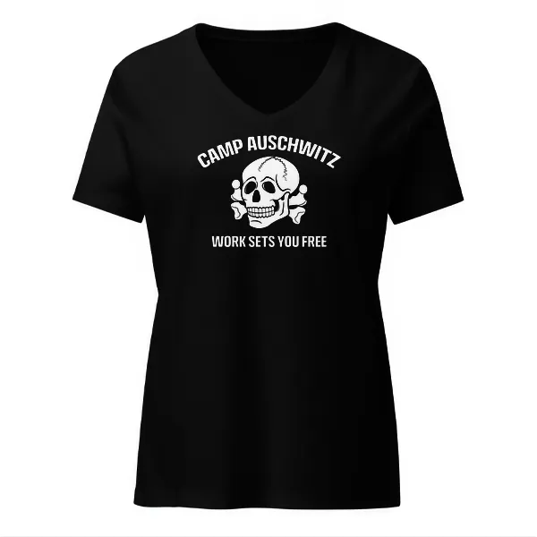 Camp Auschwitz - Ladies • T-shirt • V-neck • Premium
