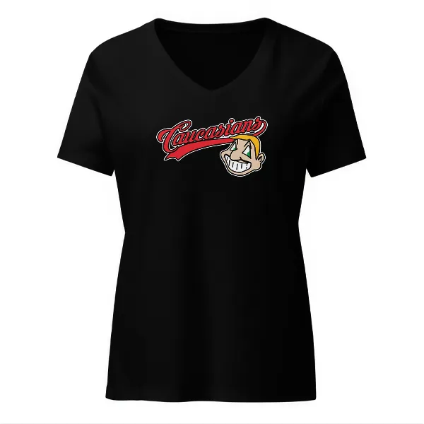 Caucasians - Ladies • T-shirt • V-neck • Basic