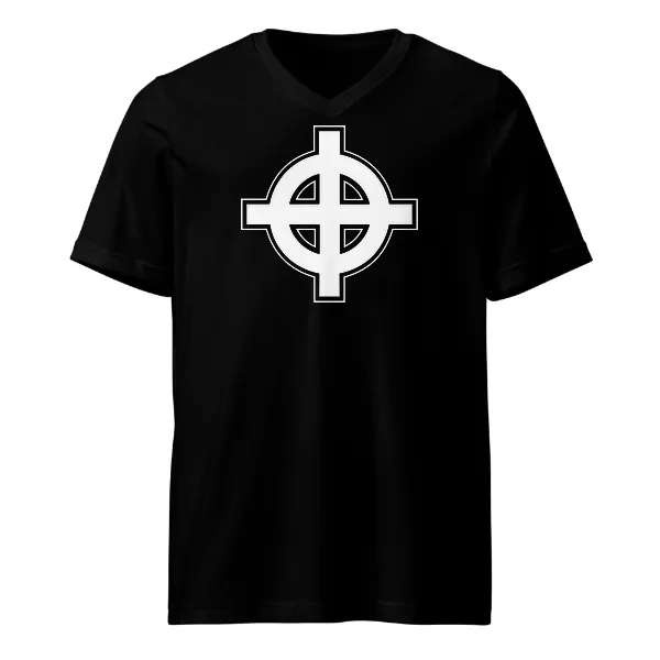 Celtic Cross - Mens • T-shirt • V-neck • Premium