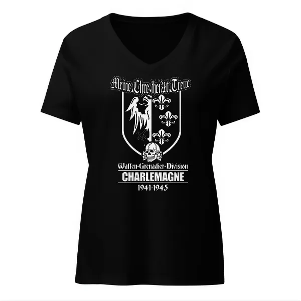 Charlemagne Waffen-Grenadier-Division - Ladies • T-shirt • V-neck • Premium
