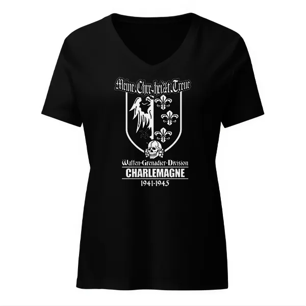 Charlemagne Waffen-Grenadier-Division - Ladies • T-shirt • V-neck • Basic