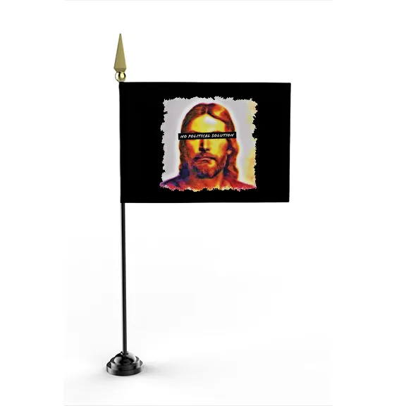 Christ Sees No Political Solution - Flag • Mini