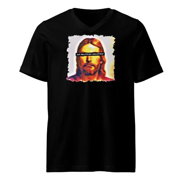 Christ Sees No Political Solution - Mens • T-shirt • V-neck • Basic