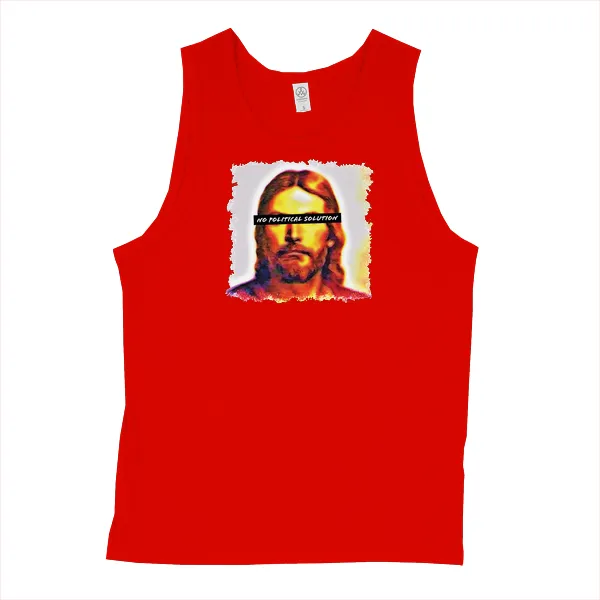 Christ Sees No Political Solution - Mens • Tank Top • Premium - Image 3