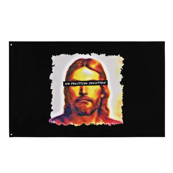 Christ Sees No Political Solution - Flag • Small