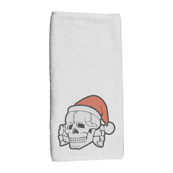 Christmas Totenkopf - Hand Towel