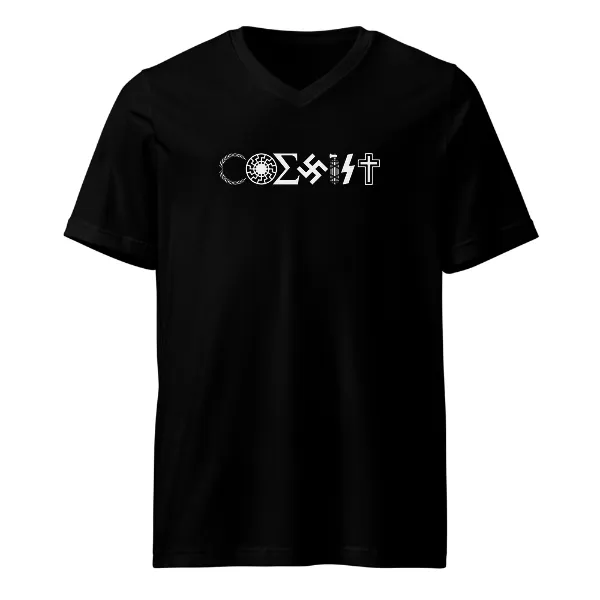 Coexist - Mens • T-shirt • V-neck • Premium