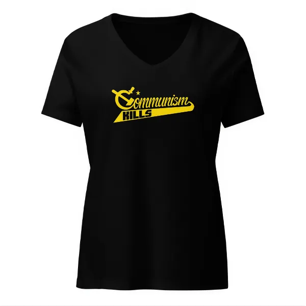 Communism Kills - Ladies • T-shirt • V-neck • Premium