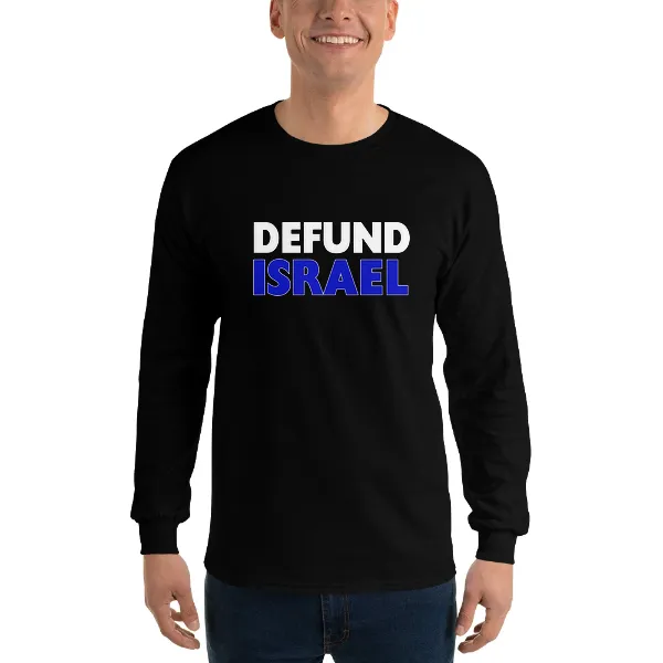 Defund Israel - Mens • T-shirt • Long Sleeve • Basic