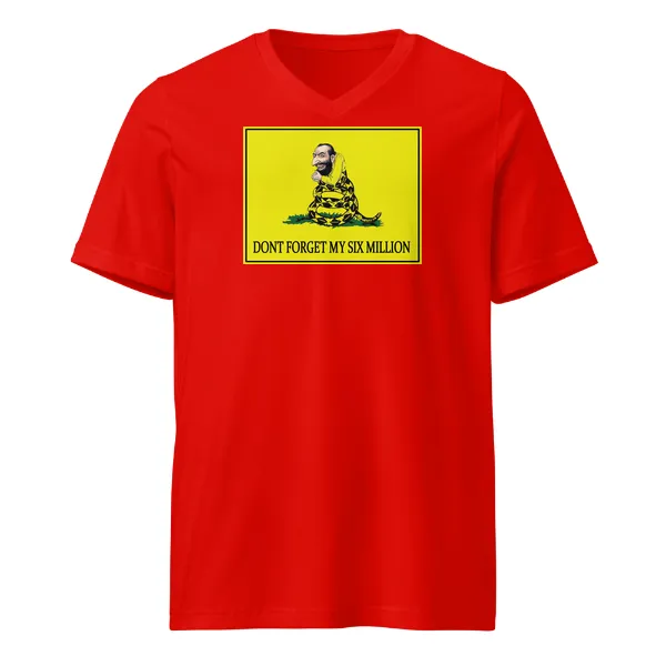 Dont Forget my 6 Million - Mens • T-shirt • V-neck • Premium - Image 3