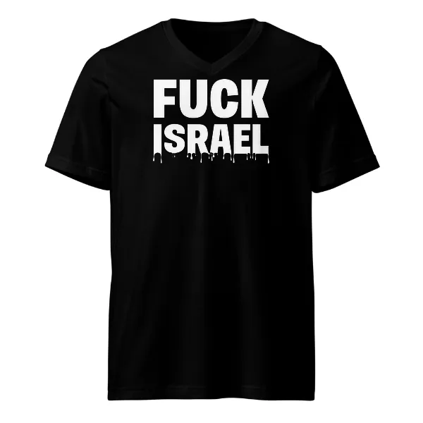 Fuck Israel - Mens • T-shirt • V-neck • Basic