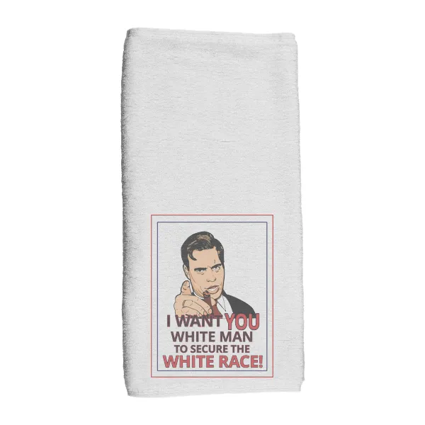 GLR I Want You White Man - Hand Towel