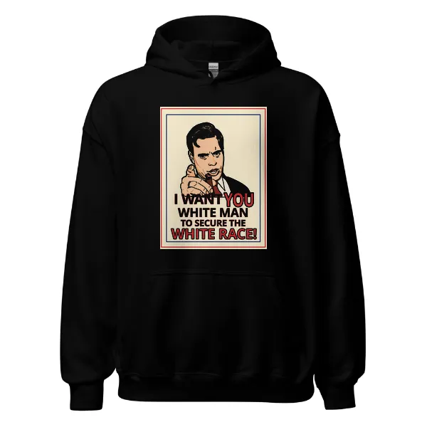 GLR I Want You White Man - Mens • Hoodie • Basic