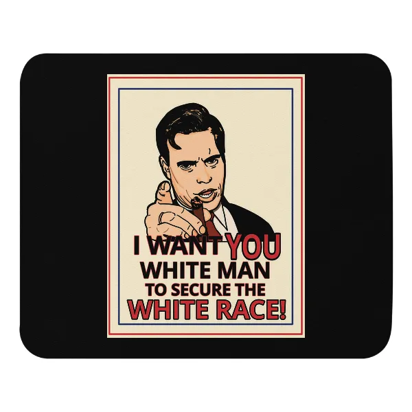 GLR I Want You White Man - Mouse Pad