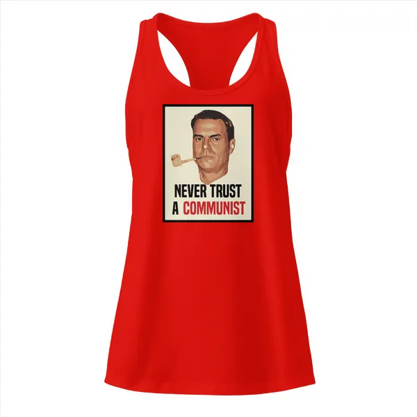 GLR Never Trust a Communist - Ladies • Razorback Tank • Premium - Image 3