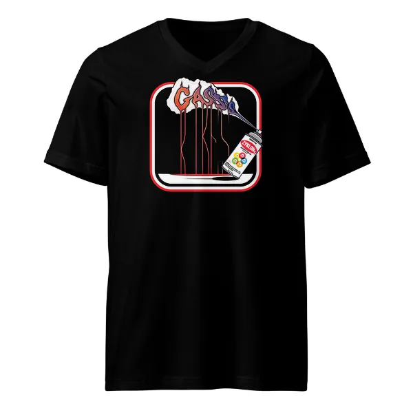 Gasss - Mens • T-shirt • V-neck • Basic
