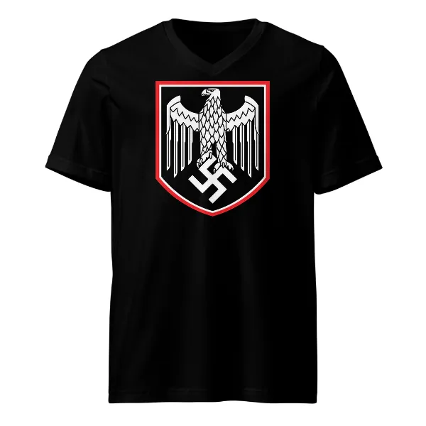 German War Eagle Shield - Mens • T-shirt • V-neck • Premium