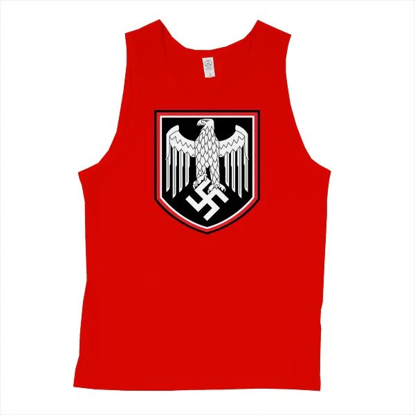 German War Eagle Shield - Mens • Tank Top • Basic - Image 3