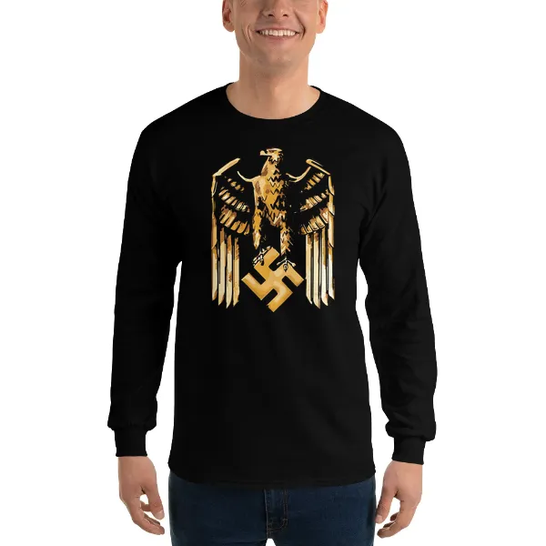 Golden German War Eagle - Mens • T-shirt • Long Sleeve • Basic