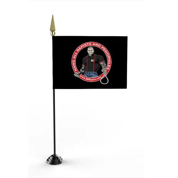 Hang All Rapists and Pedophiles - Flag • Mini