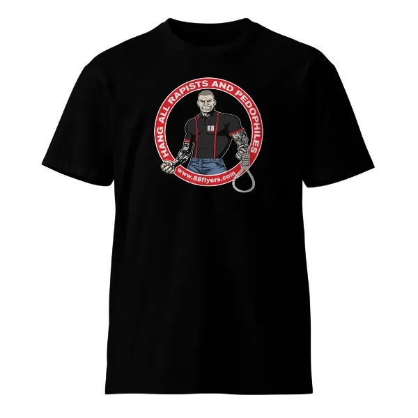 Hang All Rapists and Pedophiles - Mens • T-shirt • Crew • Supreme