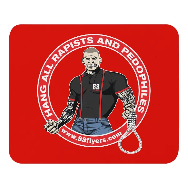 Hang All Rapists and Pedophiles - Mouse Pad - Image 3