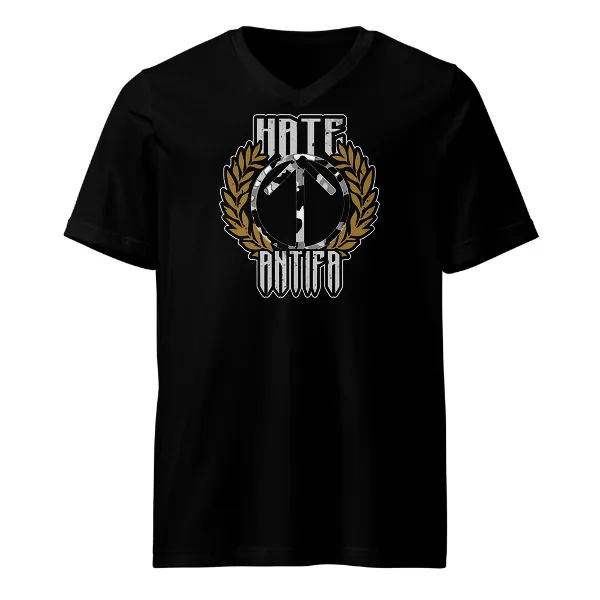 Hate Antifa - Mens • T-shirt • V-neck • Premium